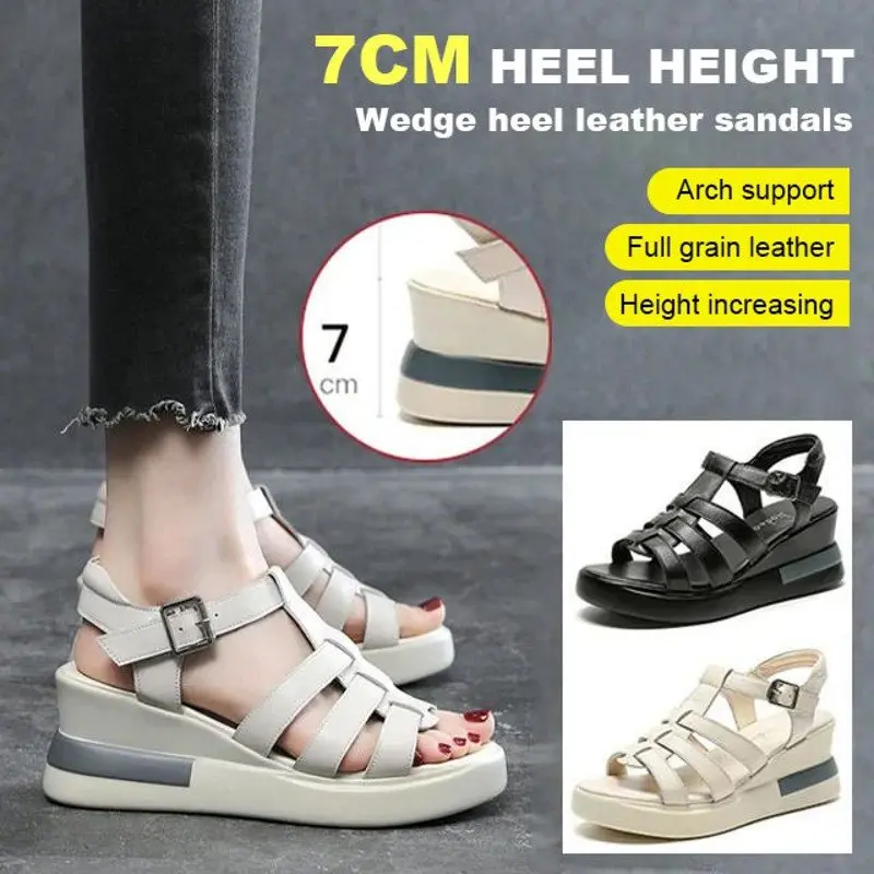 ID:2841 - Hollow Buckle Sandals | Stylish & Comfortable | Breathable Design