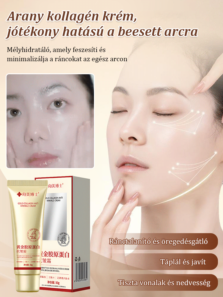 Złoty Krem Przeciwzmarszczkowy z Kolagenem