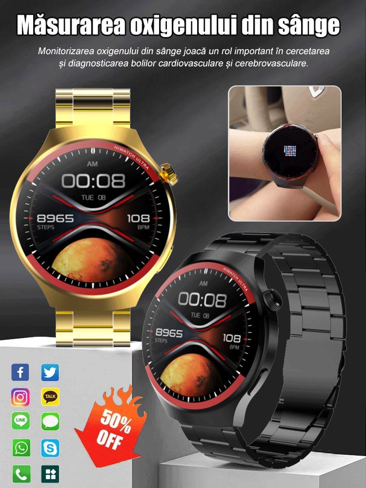 Bluetooth Smartwatch – Fitness and Health Tracking