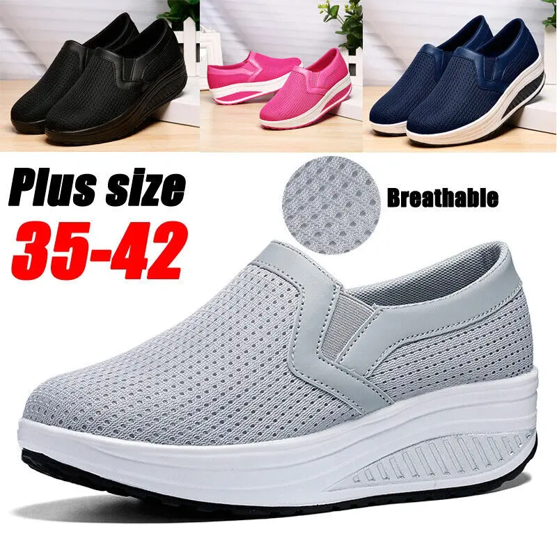 Mesh Breathable Rocking Shoes | Lightweight & Comfortable | Healthy Walking