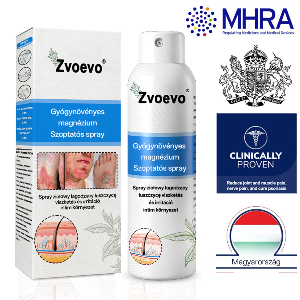 👨‍⚕️Official store: Zvoevo® Magnesium Herbal Spray for Psoriasis ⚕️ MHRA certified (relieves psoriasis, eczema, treats acne, warts, improves bacterial infections)