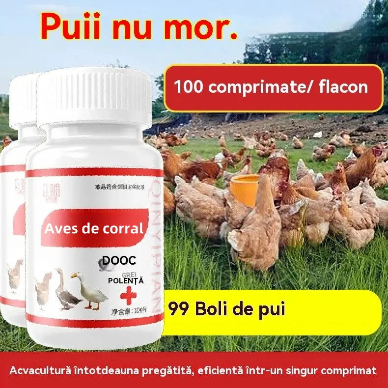 Qin Yi Pian – Medicina para Aves (Pollos, Patos, Gansos)