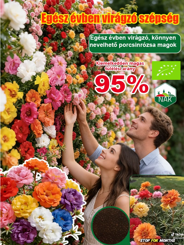 【We can enjoy flowers all year round】Moss roses and marigolds can be easily kept alive in four seasons
