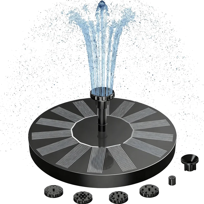 🔥Solar Bath Fountain with 6 Nozzle