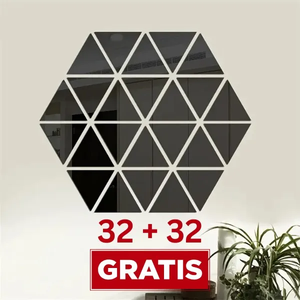 Lustrzane naklejki ścienne | WALLGEM 32+32 GRATIS