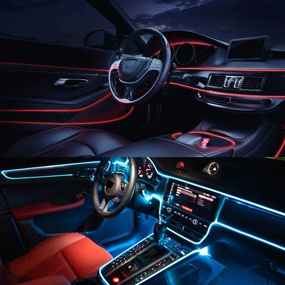 Luces Ambientales para Auto – LED de Colores para un Ambiente Romántico al Conducir