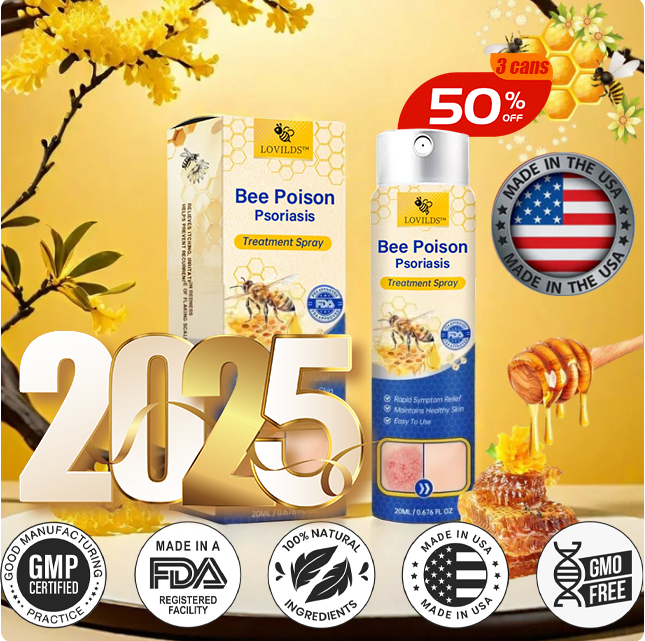 Spray de veneno de abeja para la psoriasis