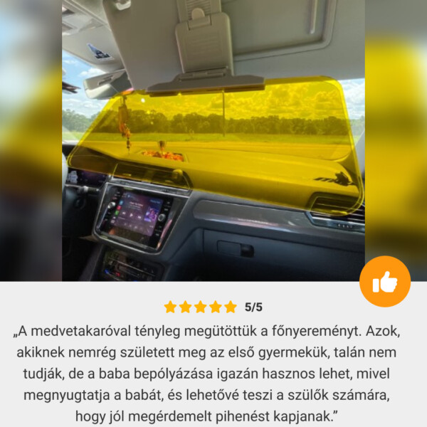 Visera para coche antirreflejos