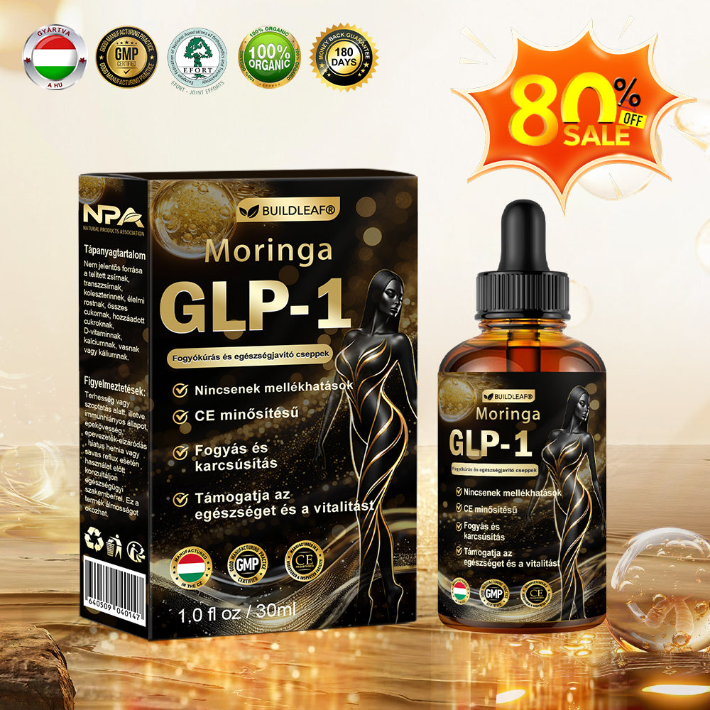 🍀🍀A Semmelweis Egyetem szakértői által ajánlott | Hivatalos magyar forgalmazó | BuildLeaf® GLP-1 Moringa Fogyókúrás és Egészségfokozó cseppek 🔥 (Élelmiszer-minőségű zsírégető – Magyar fejlesztés, OGYÉI által jóváhagyva)