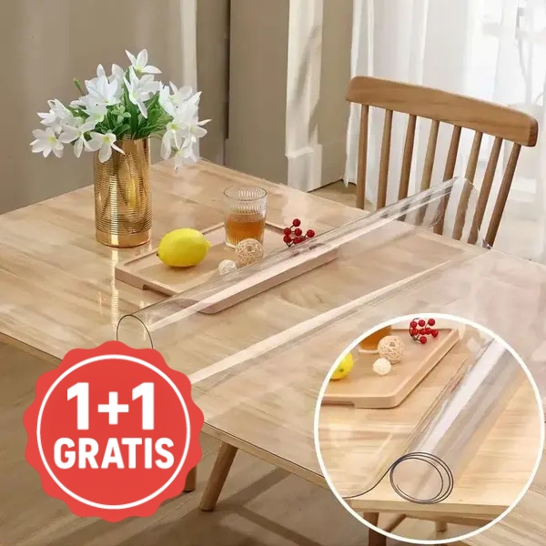 PVC table protector cover (90x160cm) | DURACOVER 1+1 FREE