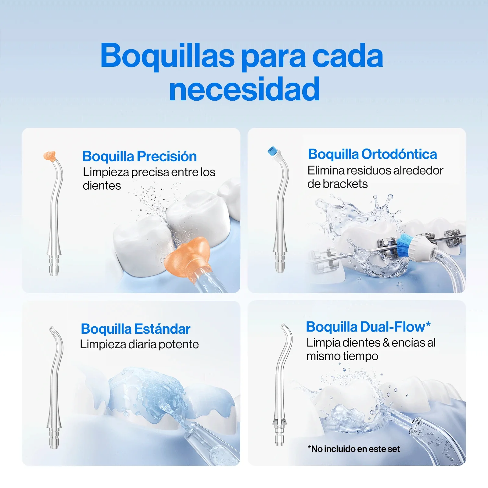 usmile C10 Duo Kit de irrigador bucal