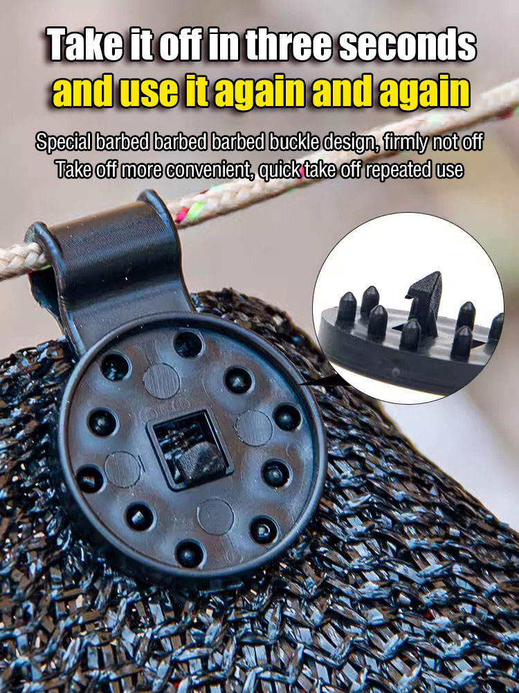 🏡🌿【Pack of 100】Shade net fixing clips, awning accessory clips