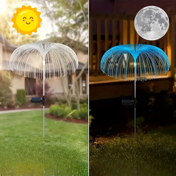 Solar-powered tropical garden lights | LUMIPALM