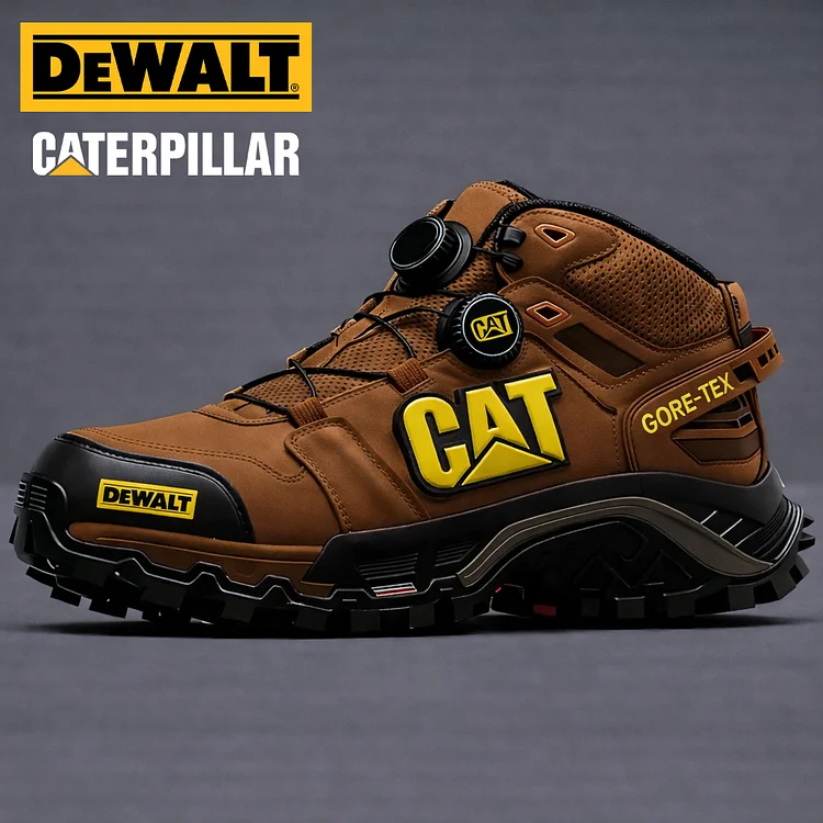 Waterproof and breathable CAT® and DEWALT® work and hiking boots are ideal for work and outdoor activities.