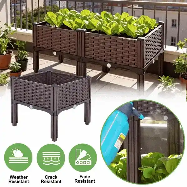 Growsy, raised garden trough