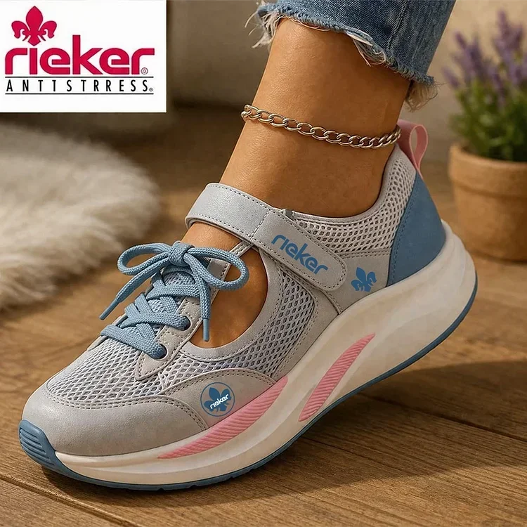 Rieker® Women's comfortable sneakers with open straps and stress-relieving soles