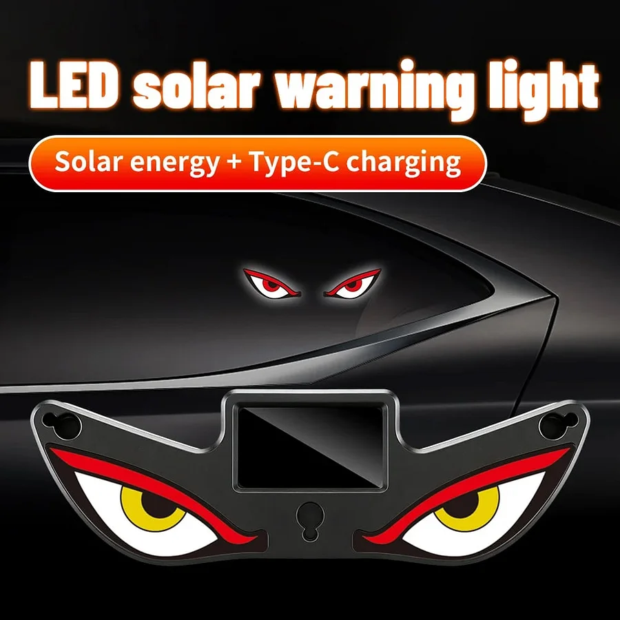 🔥Last day 49% OFF - 🚗Solar Demon Eye LED Car Window Light