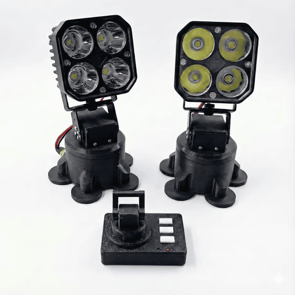 Motorized Remote Control Laser LED Searchlight