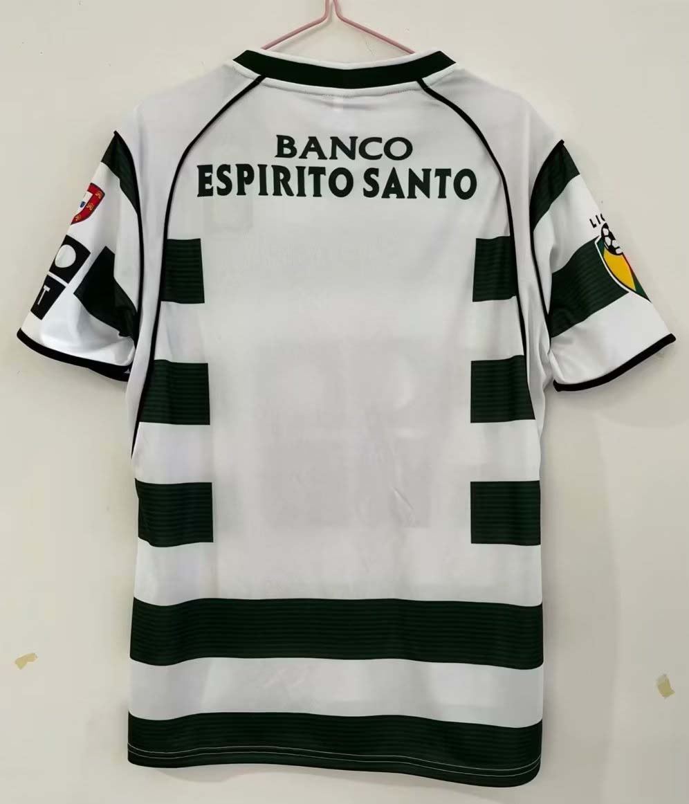 2001/2003 Retro Sporting Lisbon Home Football Shirt 1:1 Thai Quality