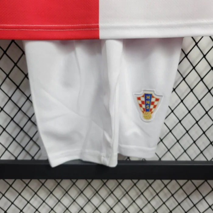 Kids Croatia Home Kit 24/25 Euro Cup 2024 Football Jersey