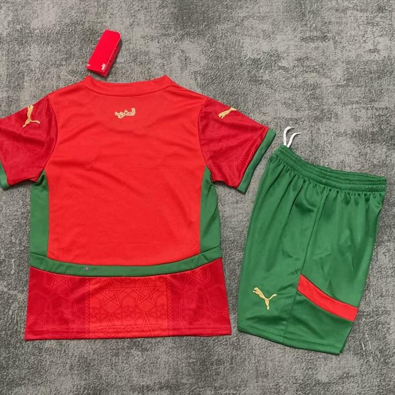 Kids Morocco 24/25 Home Football Jersey