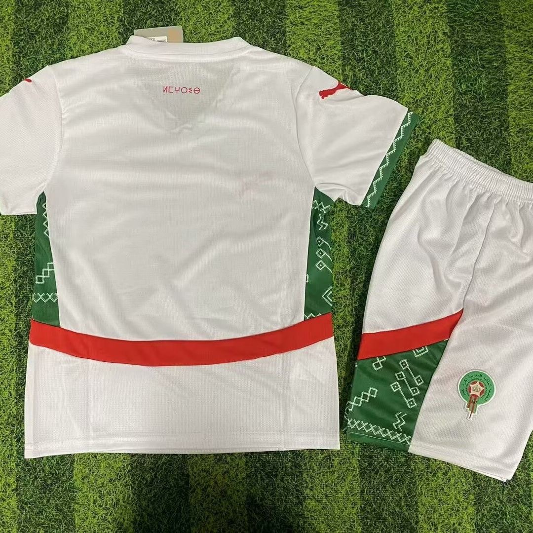 Kids Morocco 24/25 Away Football Jersey