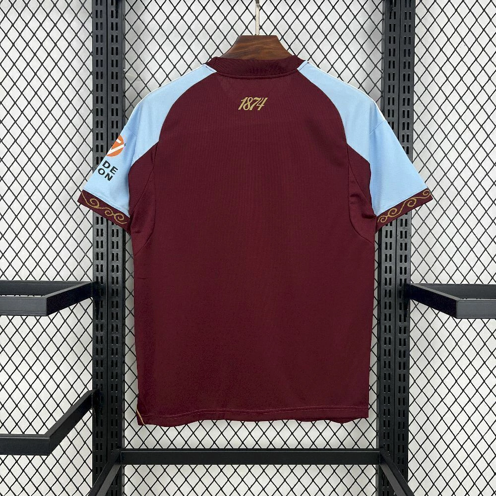 【S~4XL】Aston Villa 25/26 Home Football Jersey