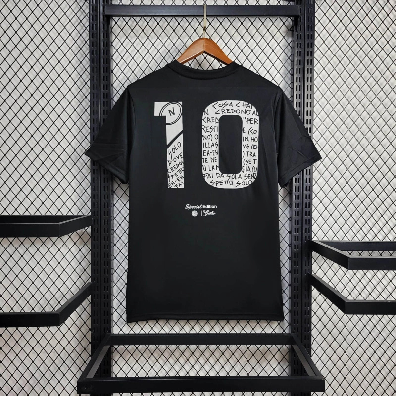 【S~4XL】Napoli x Geolier Special Edition Jersey - Black