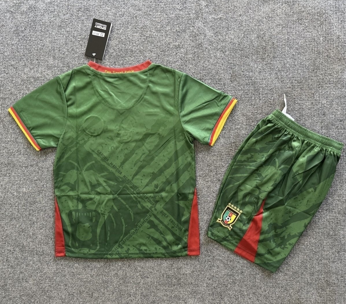Kids Cameroon 2025 Home Jersey