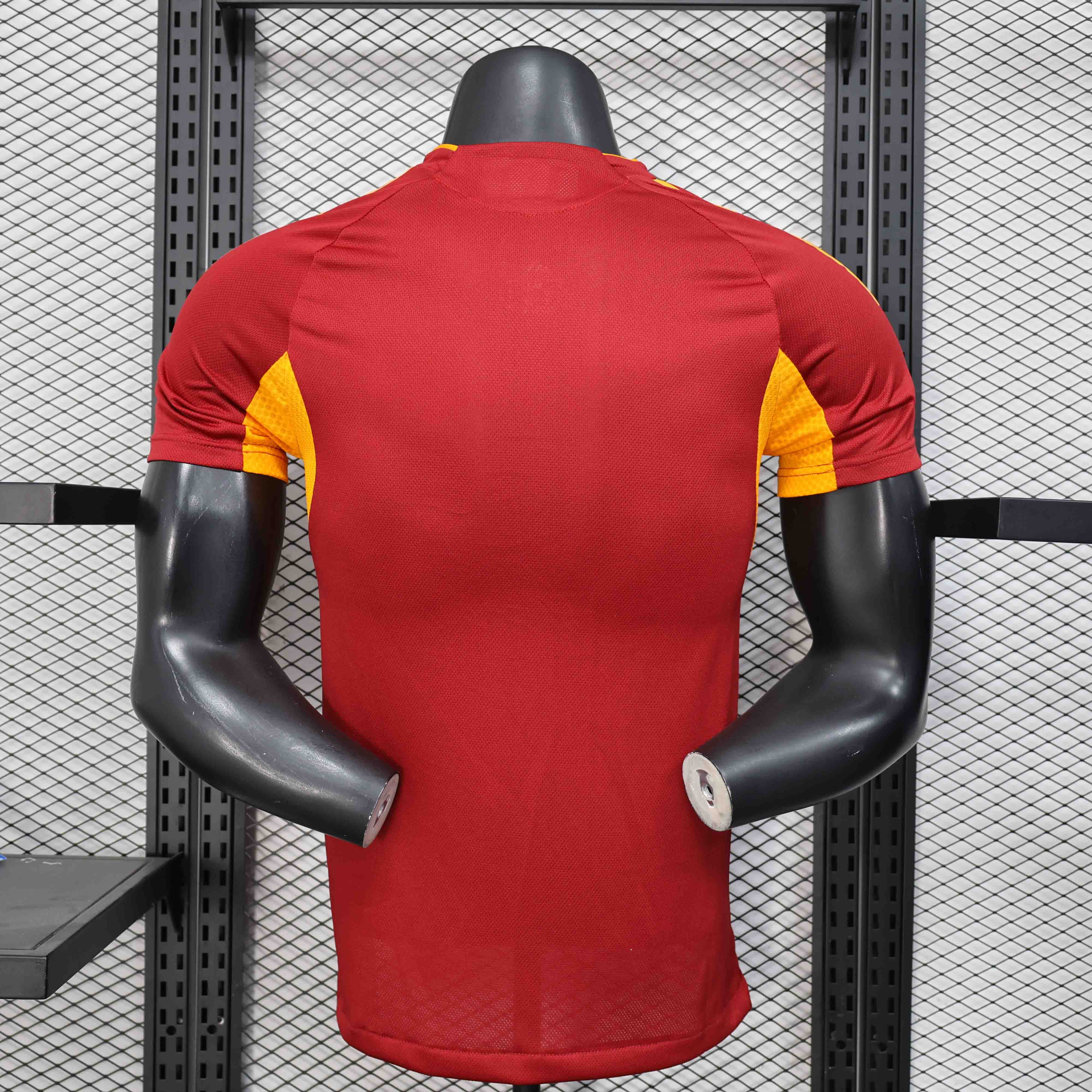 Player Edition - Roma 25/26 Home Football Jersey（with Advertisers）