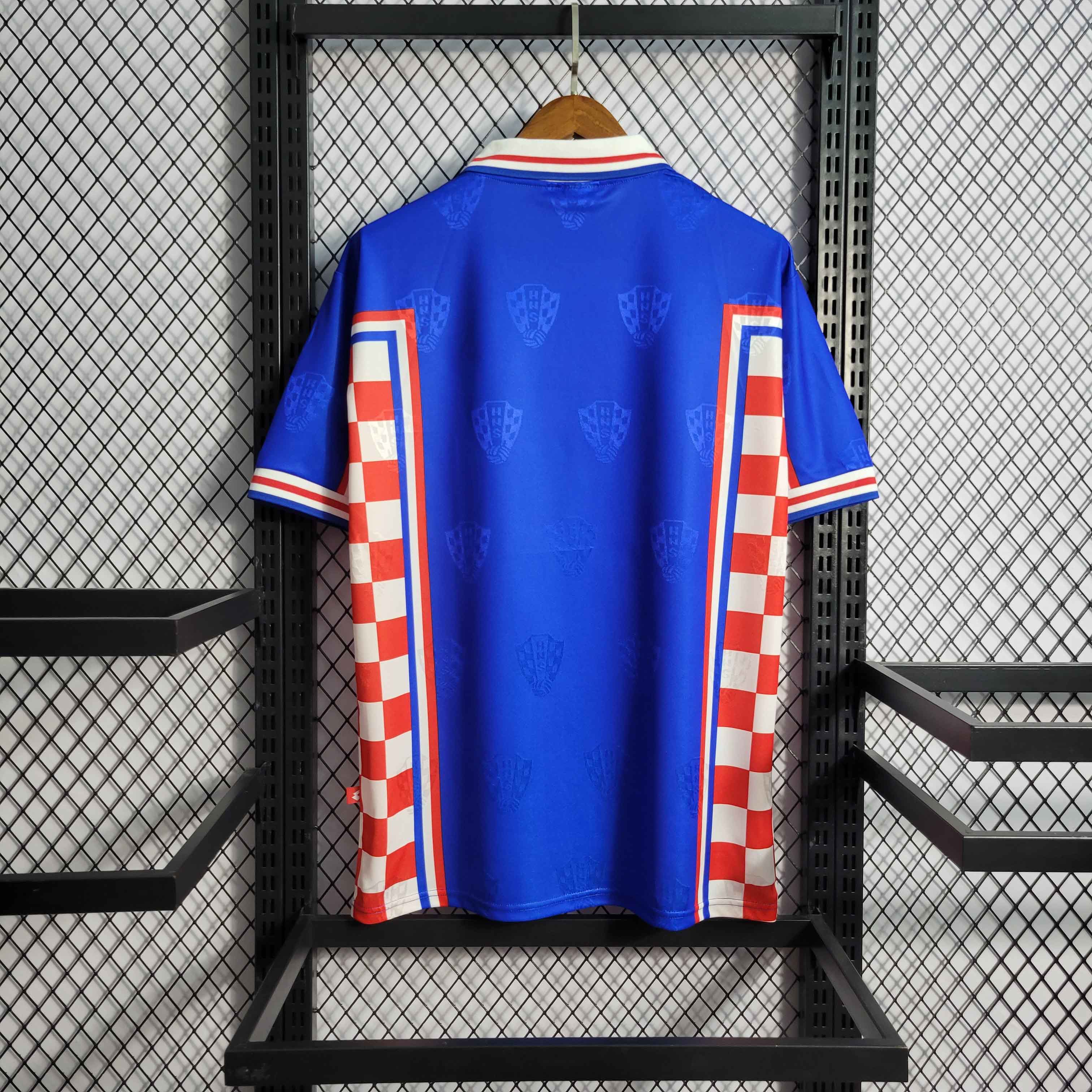 Croatia 1998 Retro Away Kit Football Jersey
