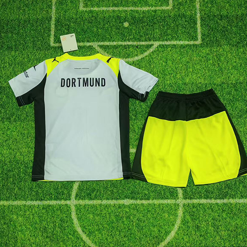 Kids Dortmund 25/26 Away Jersey  Football Kit