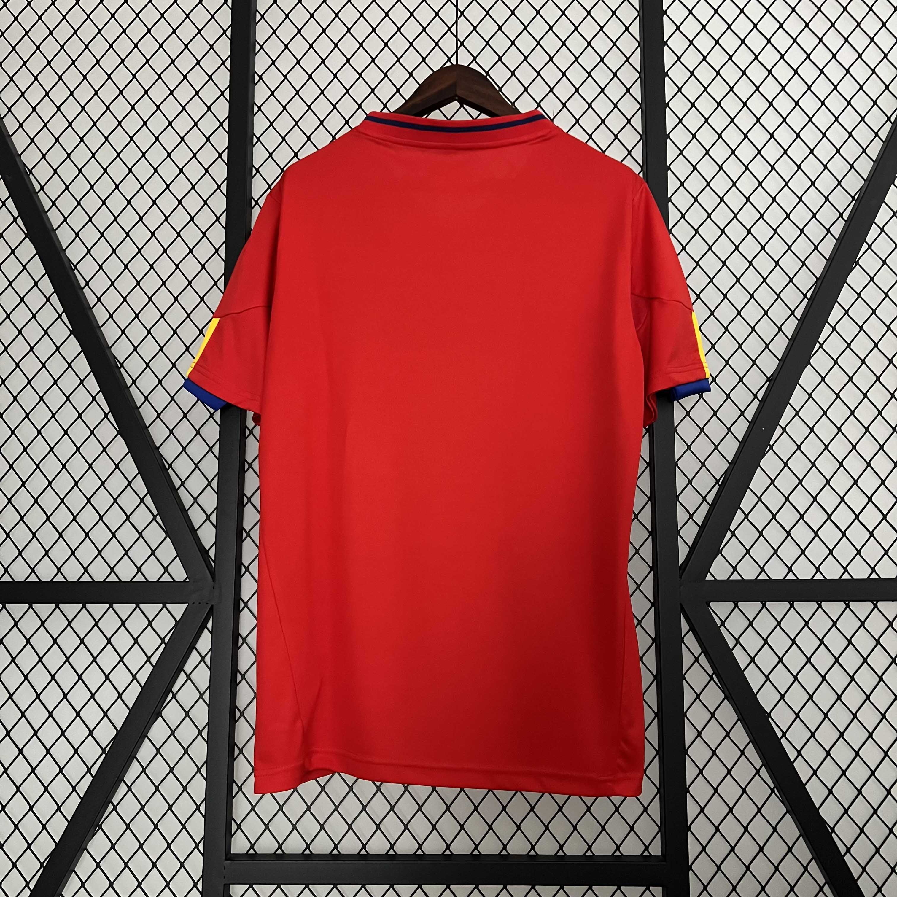 Spain 2010 Retro  Home Soccer Shirt