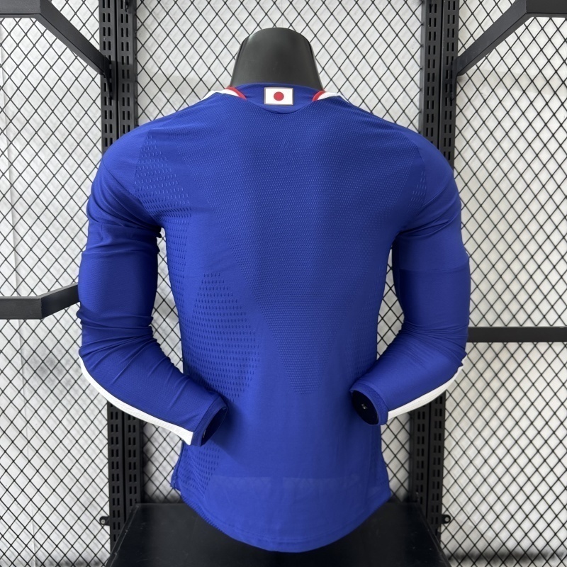 Player Edition - Japan 2026 World Cup Home Long Sleeves Football Jersey