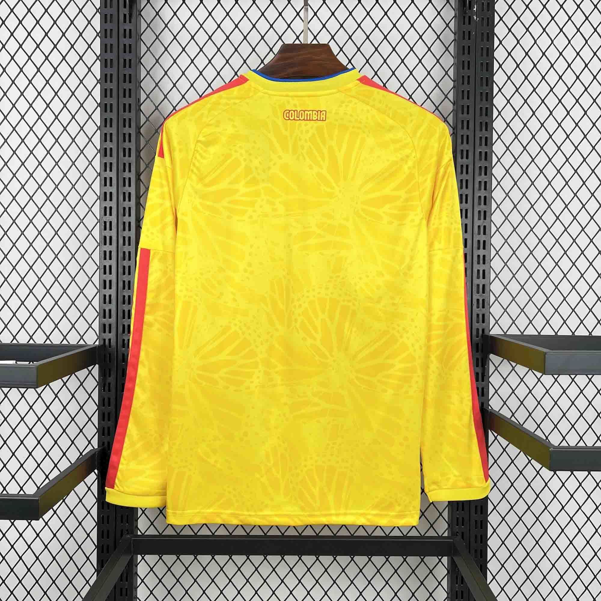 【S~4XL】Colombia 2026 World Cup Home Long-Sleeve Jersey