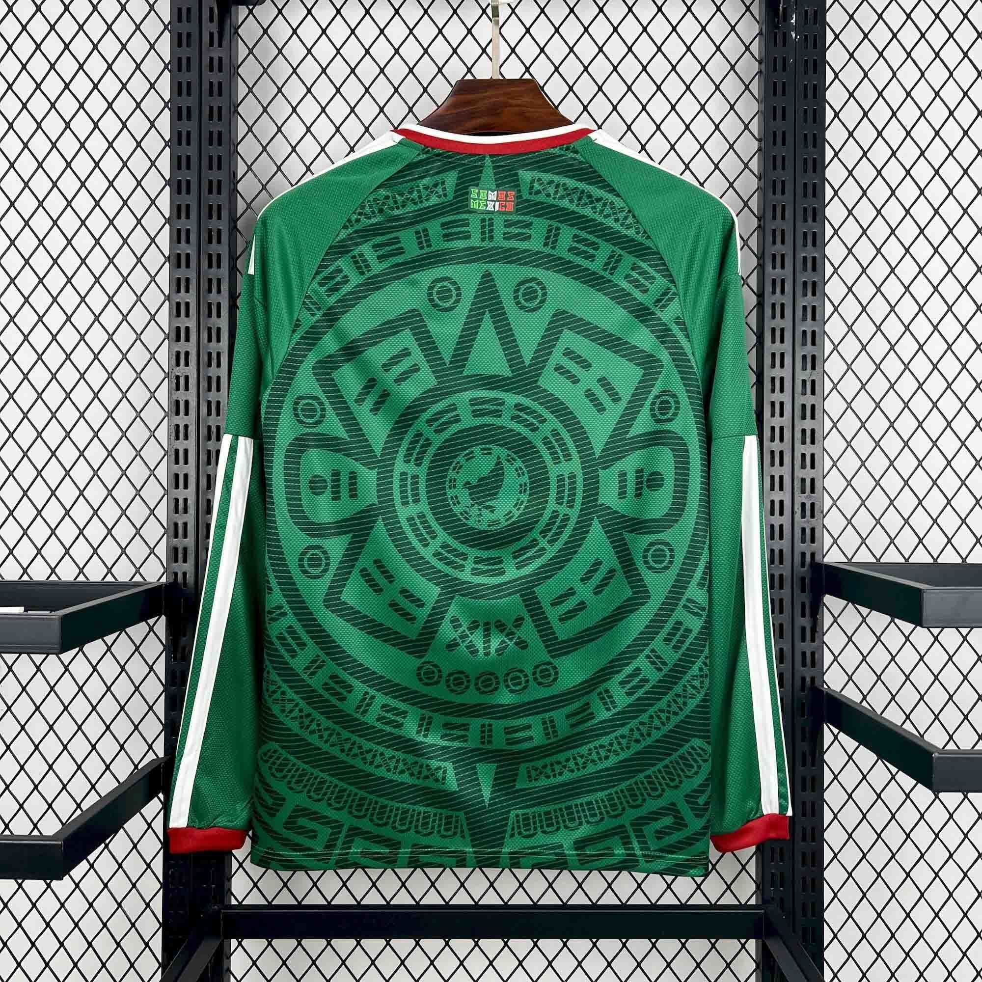 【S~4XL】Mexico 2026 World Cup Home Long Sleeves Jersey