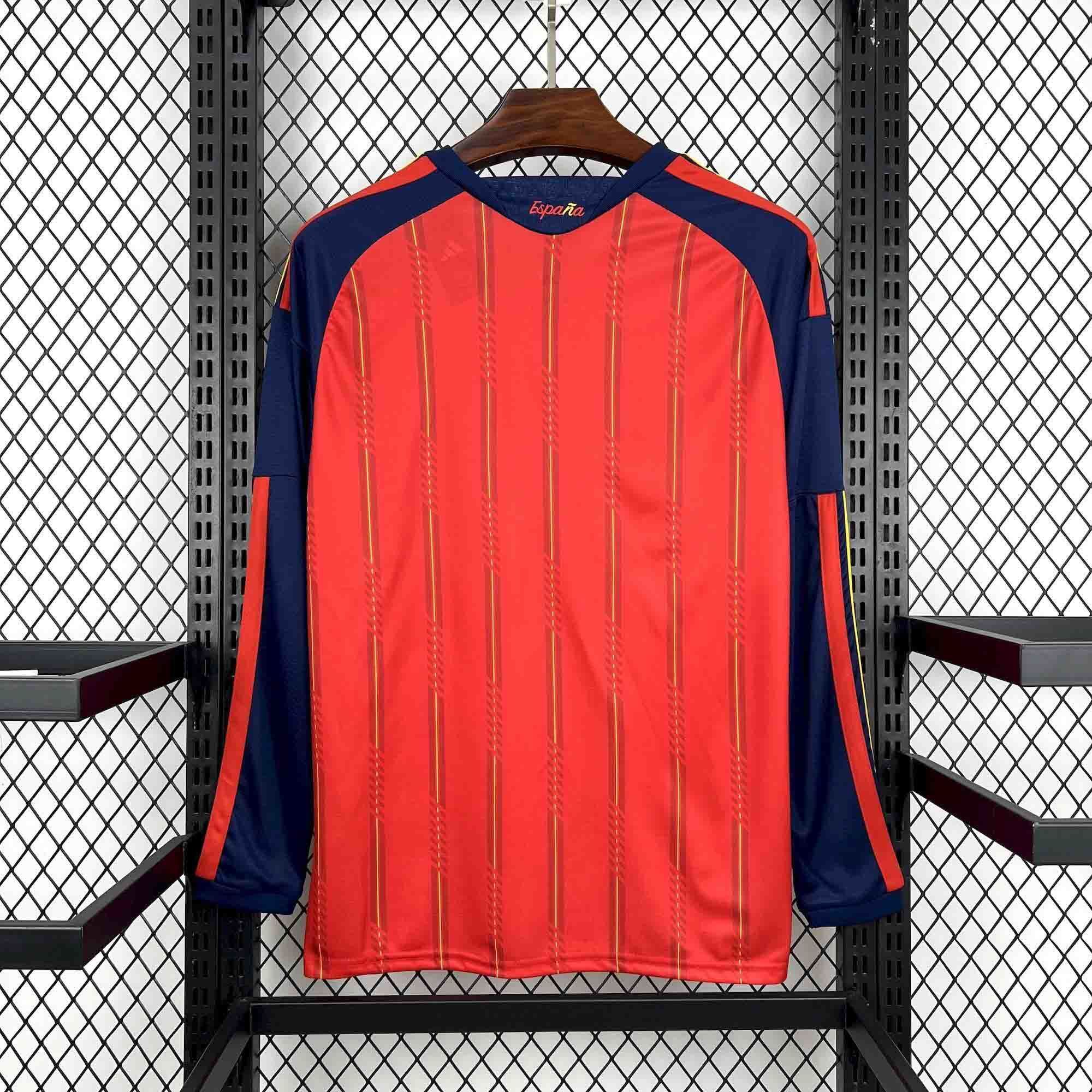 【S~4XL】Spain 2026 World Cup Home Long Sleeves Football Jersey