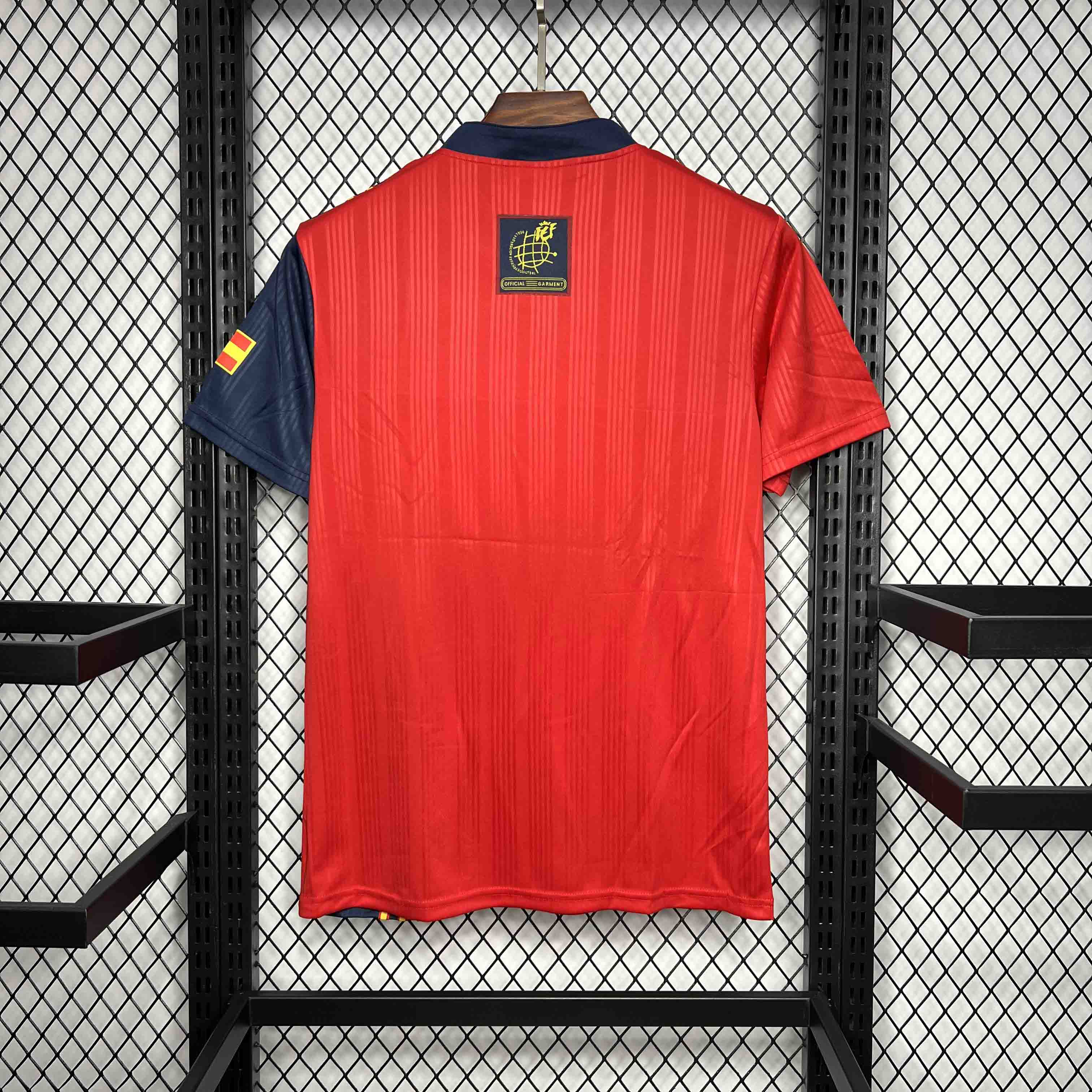 Spain 1996 Retro Home Football Jersey