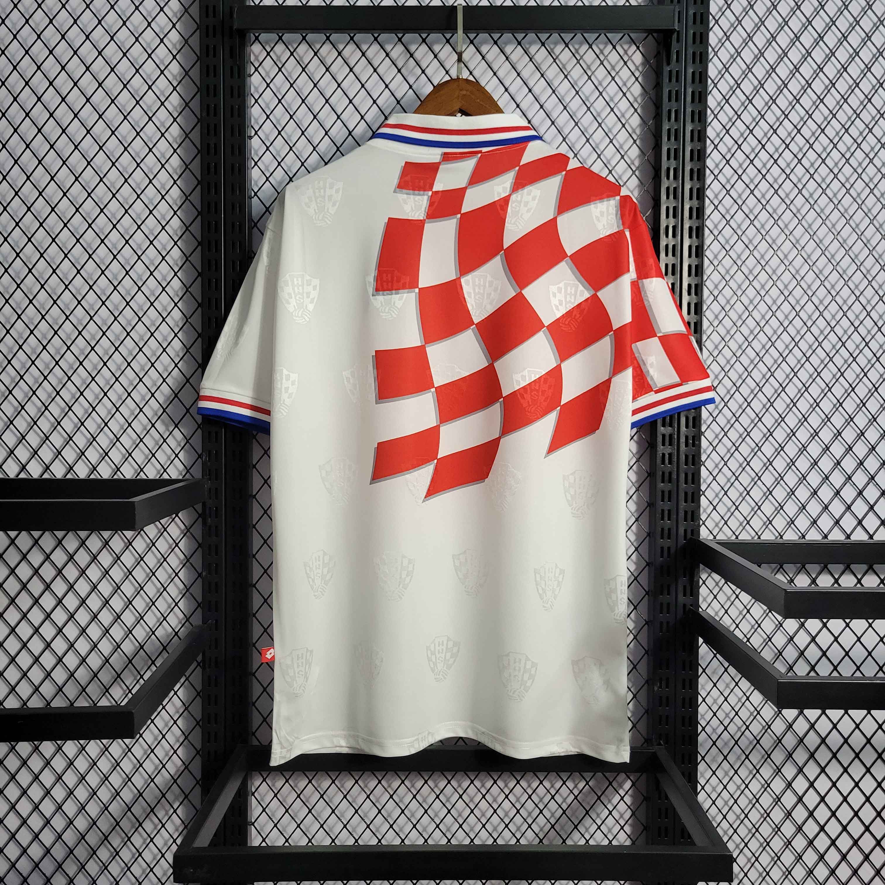 Croatia 1998 Retro Home Kit Football Jersey