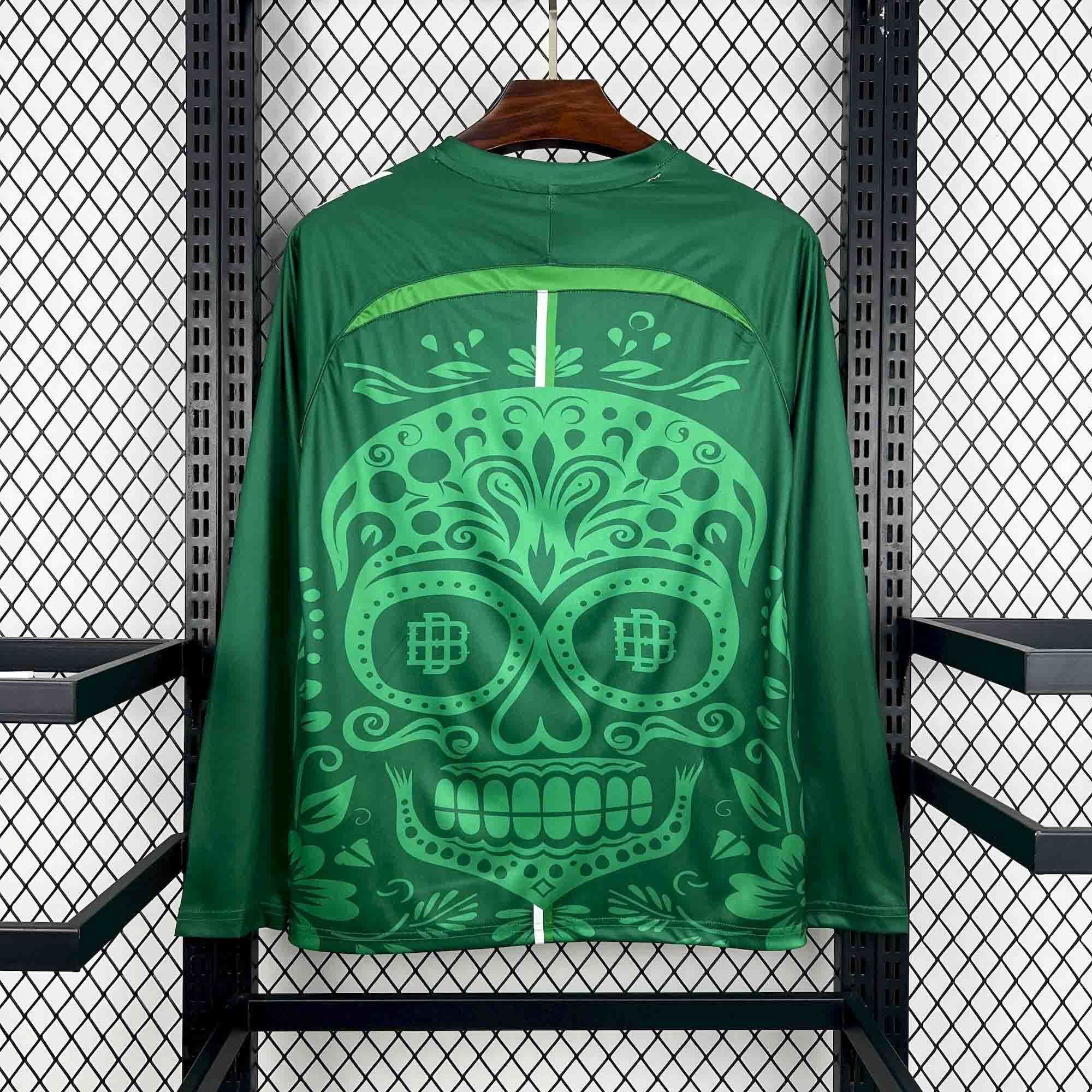 【S~4XL】Real Betis 25/26 Day of the Dead Special Edition Long Sleeves Jersey