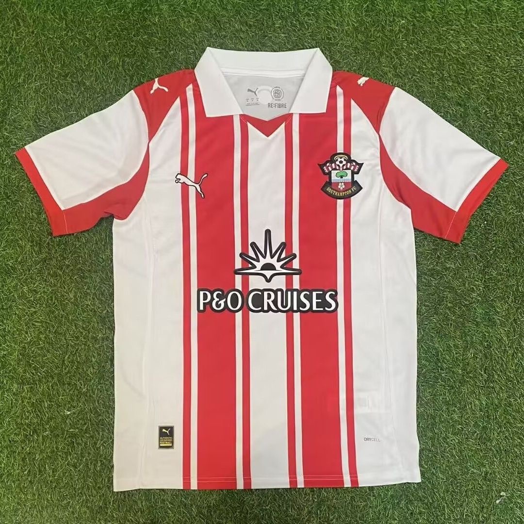 【S~4XL】Southampton 25/26 Home Football Jersey（Advertisers）