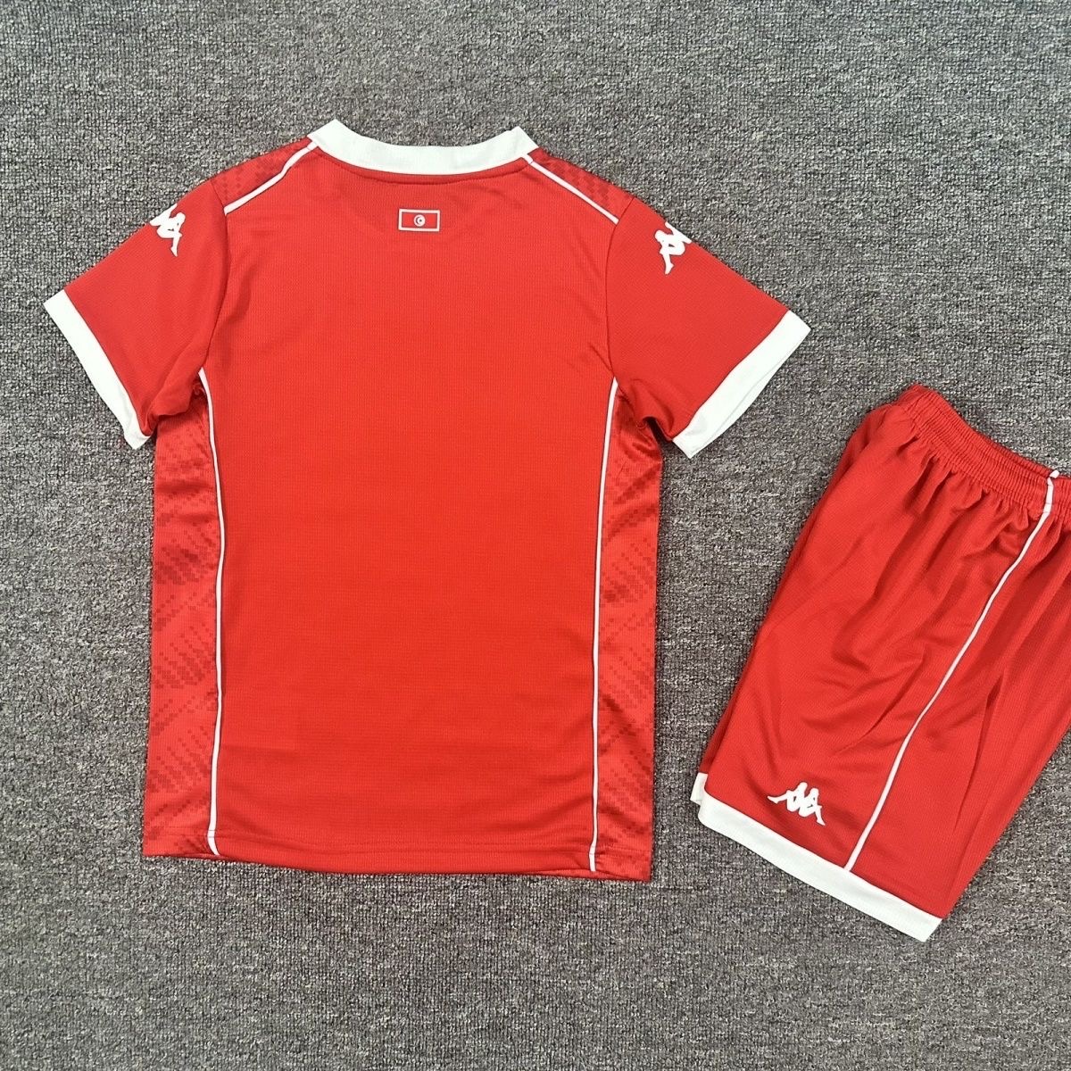 Kids Tunisia 2025 Africa Cup of Nations Home Football Jersey