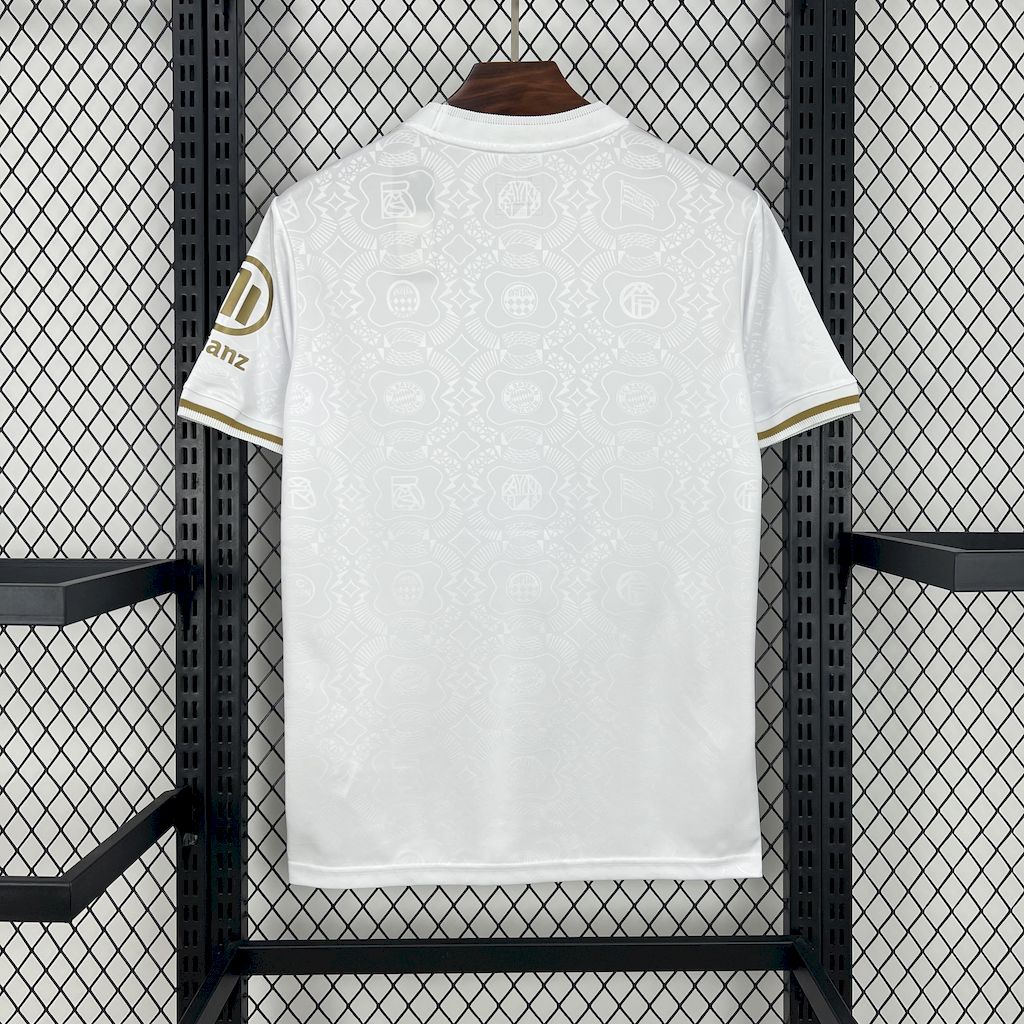 【S~4XL】Bayern 125th Anniversary White Football Jersey