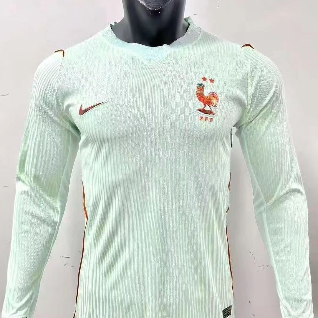 Player Edition - France 2026 World Cup Away Long Sleeves Football Jersey