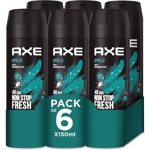 AXE Spray Fragancia para Hombre (Paquete Económico, 6 x 150 ml)