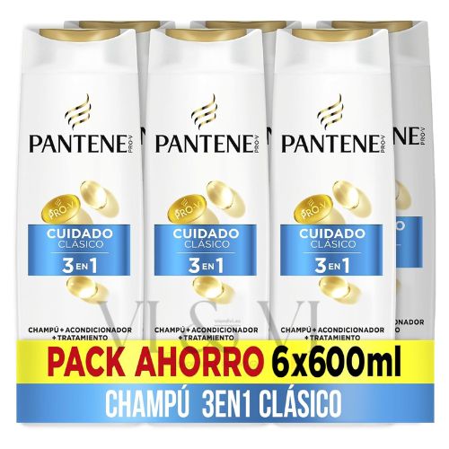 Pantene Classic Care 3 in 1 Value Pack 6x600ml