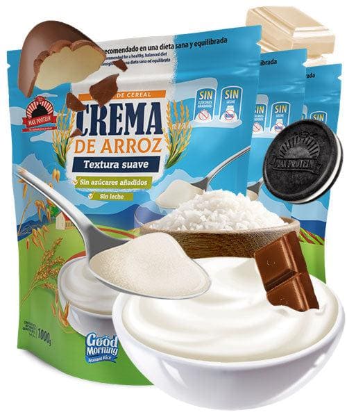 GOOD MORNING Crema de Arroz - Fuente de Carbohidratos de Máxima Calidad para Masa Muscular – Ideal Pre Entreno y Post Entreno – Vegana y Sin Lactosa [1kg]