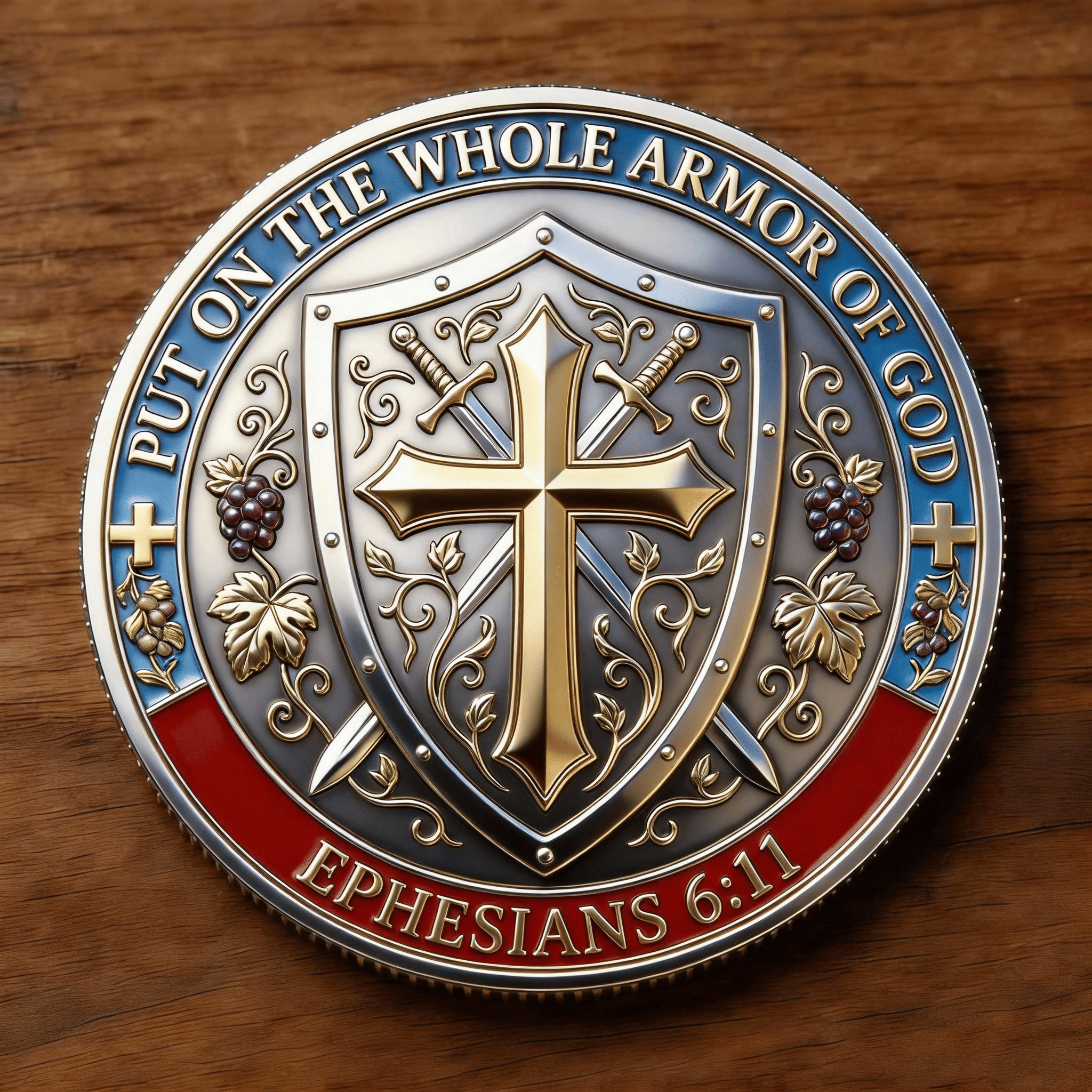 🏆New Year 60% OFF - ✨ Sacred Guardian Commemorative Coin-A Man of Faith. A Warrior of Christ.