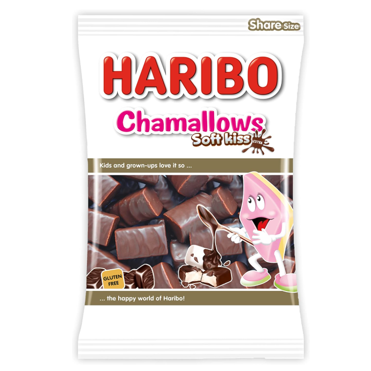 Haribo Chamallows Soft Kiss 175g (Paquete de 12)