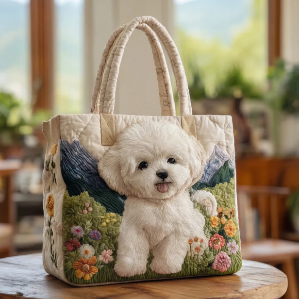 Bolso Artesanal Acolchado “Perro Encantado”